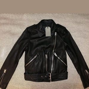 ALL SAINTS Balfern Leather Biker Jacket(New w/tag)